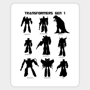 Transformers - GEN 1- silhouettes 2.0 Sticker